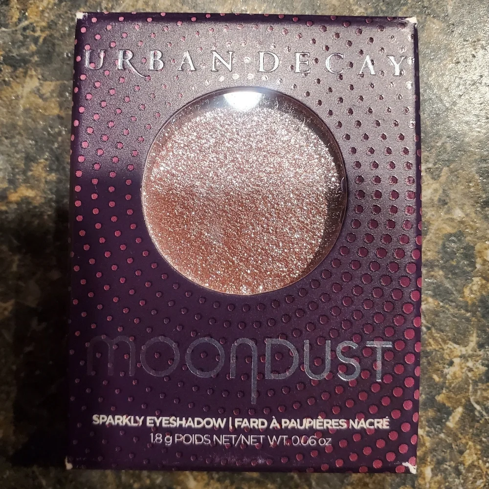 Urban Decay Moondust Eyeshadow Intense Shimmer Sparkle Glitter Baby Pink Silver